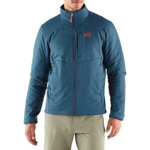 REI Men’s Sz Medium Co-op Activator SI Soft Shell Jacket Blue Puffer